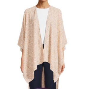 Time & Tru NWT tan leopard print kimono, one size fits‎ all